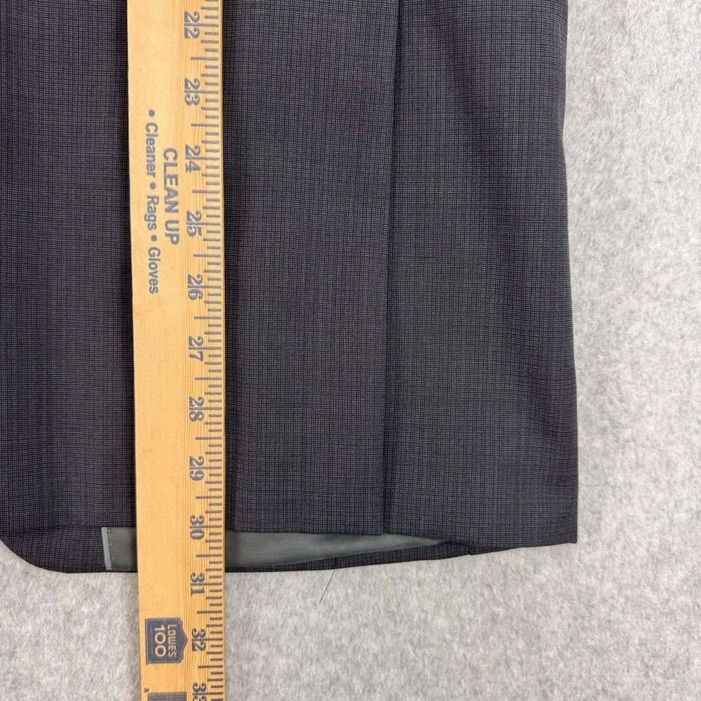 Tallia Suit Mens 40 Regular Gray Check Wool Slim Fit Pants 34x36 New $700